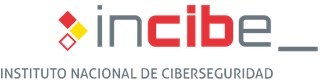 Logotipo oficial de INCIBE, Instituto Nacional de Ciberseguridad.